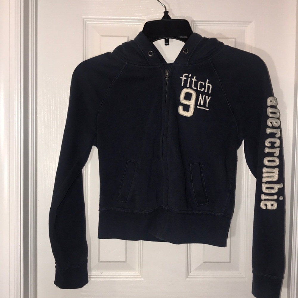 NWOT Abercrombie & Fitch Cropped Full Zip Hoodie